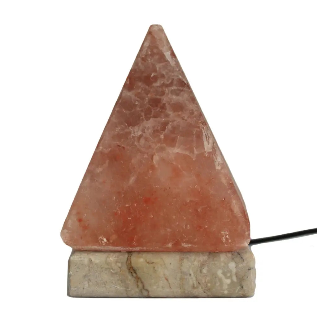 Candeeiro de sal natural Piramide de qualidade USB - 9 cm plain