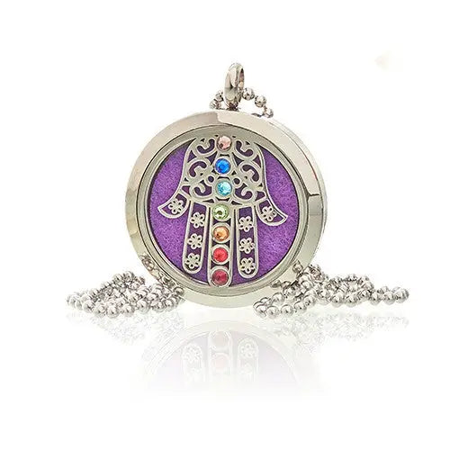 Colar de jóias de aromaterapia - Hamsa Chakra - 30mm