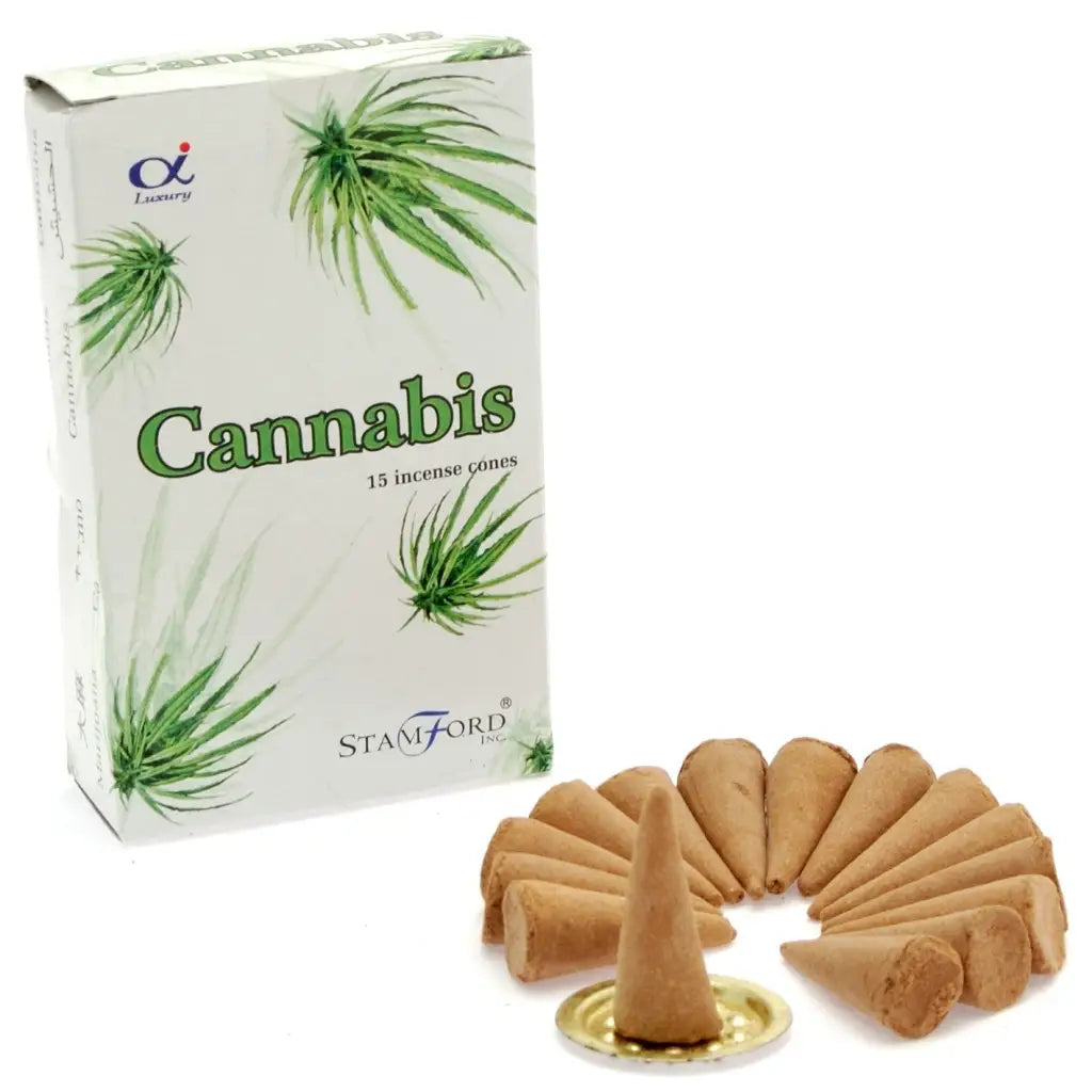 Cones de incenso de cannabis - 12 cones