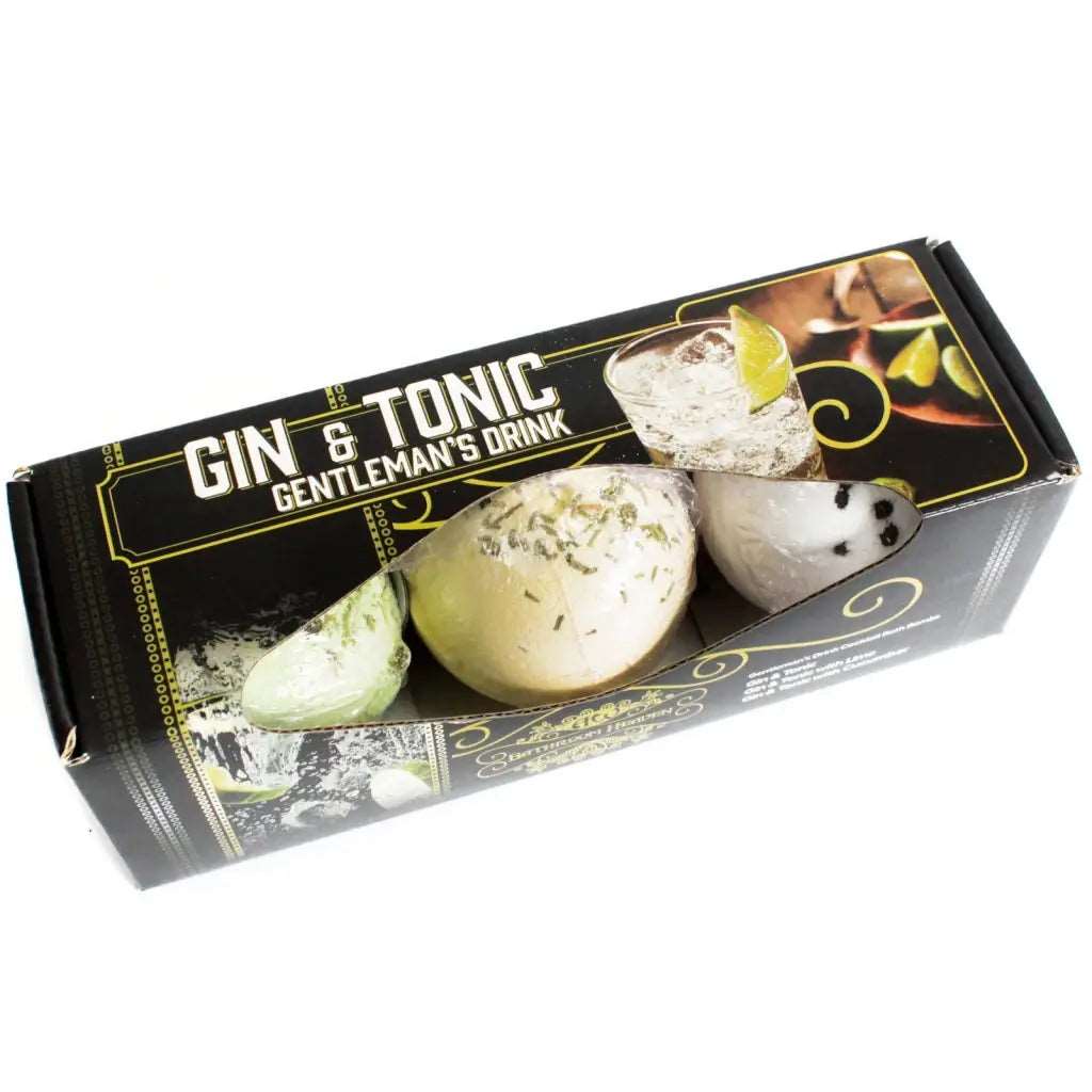 Conjunto de 3 bombas de banho de Cocktail - gim e tônico -