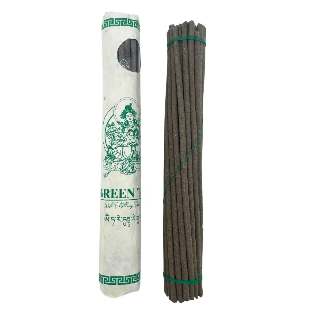 Conjunto de 30 Incensos Tibetanos Premium - Tara Verde (Green Tara)