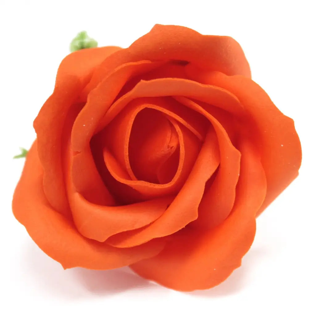 Flor de sabão média - Laranja escura - Unidade - 5x6.5 (cm)