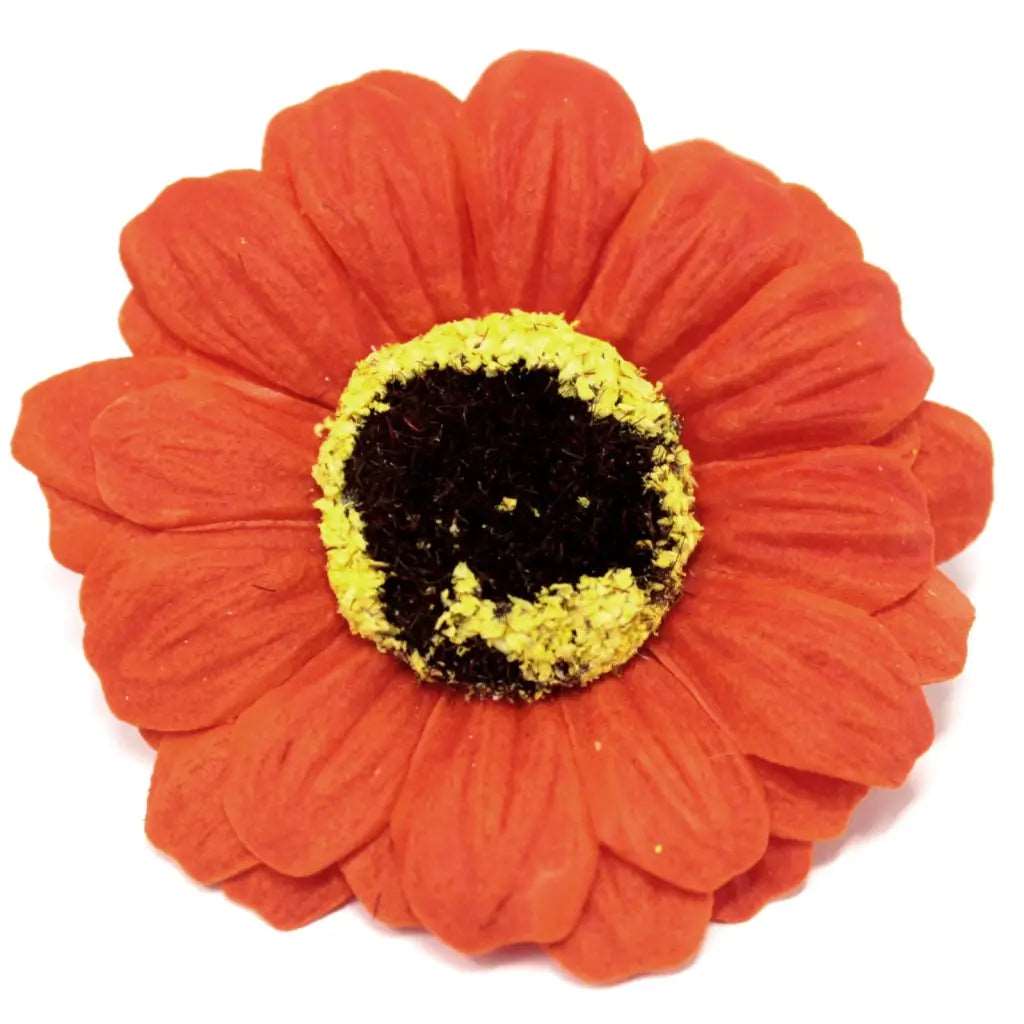 Flor girassol de sabão média - laranja - Unidade - 5x1 (cm)