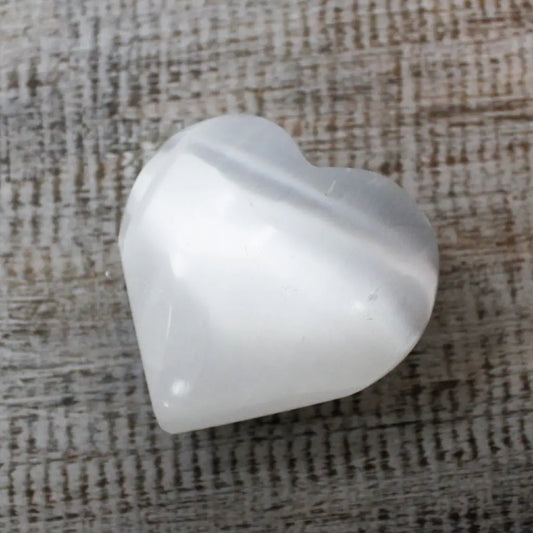 Heart Selenite - 5-6 cm - unidade