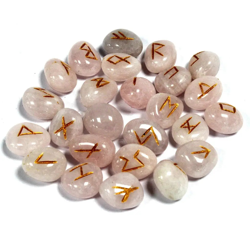 Game Rune India em bolsas - Quartz rosa 2x2x1.5 (cm)