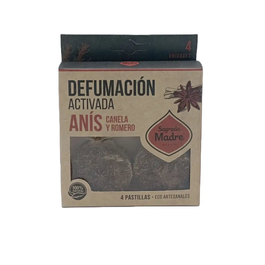 Pastilhas de incenso em resina x 4 anis, canela e romero 13x10.5x2.7 (cm)