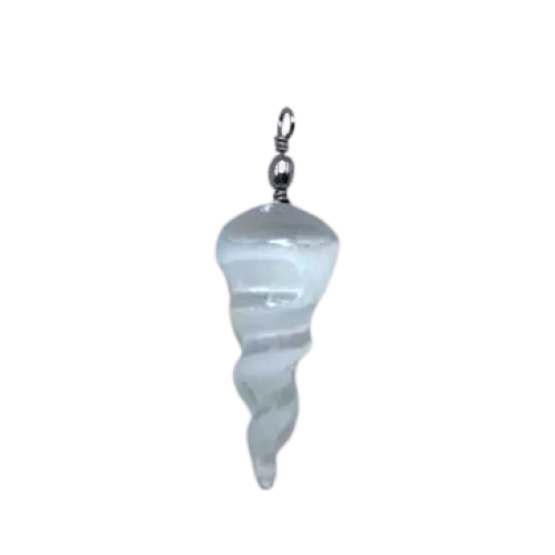 Pendente em espiral selenite - unidade