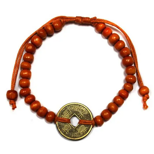 Boa sorte feng -shui pulseiras - laranja 