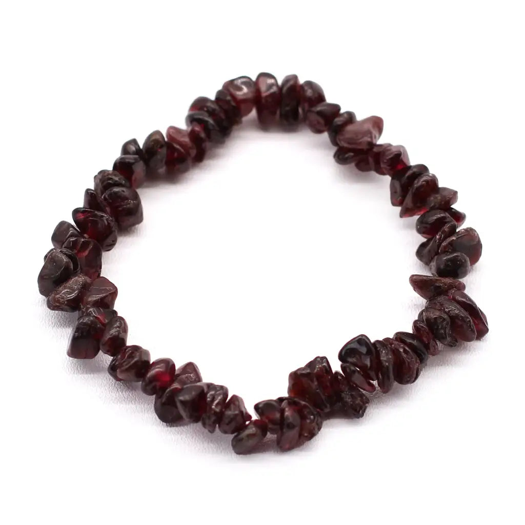 Pulseiras Fragmentos de Pedras Preciosas - Garnet de sangue 8x2x1 (cm)