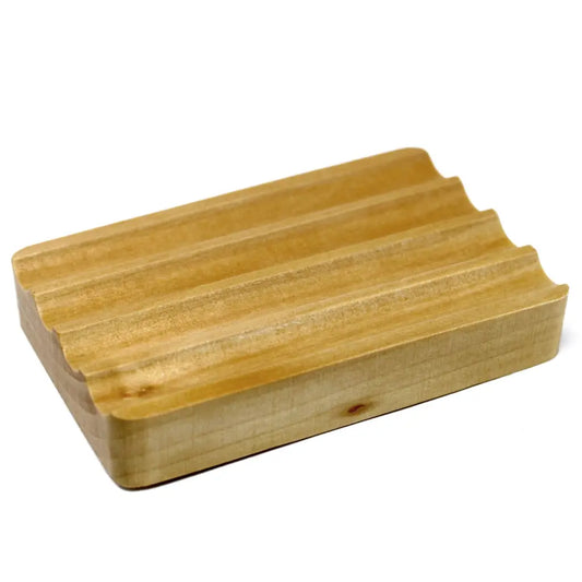 Saboneteira Hemu Wood - Ondulada - unidade 10x7x2 (cm)