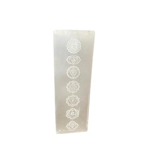 Selenite Block Lamp 25cm - Lâmpada de chakra - unidade