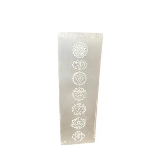 Selenite Block Lamp 25cm - Lâmpada de chakra - unidade