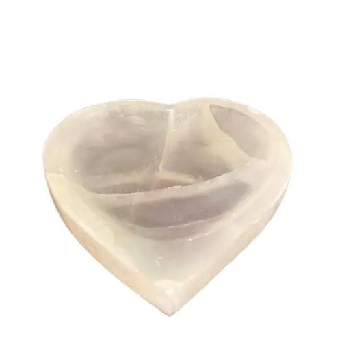 Selenite Heart Bowl - 15cm - unidade