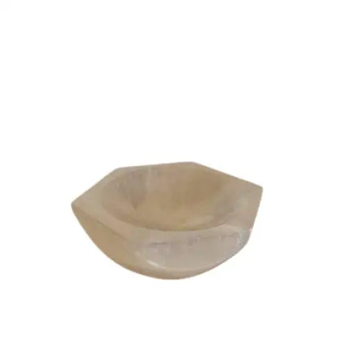 Selenite Hexagonal Bowl - 10cm - unidade