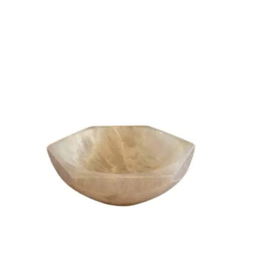 Selenite Hexagonal Bowl - 15cm - unidade