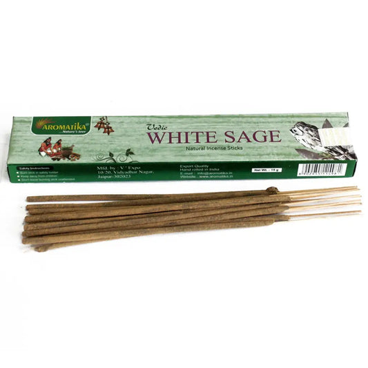 Vedica - palitos de incenso - Blanca Salvia 21.5x4x2 (cm), 0.172L, 0.163Kg/L