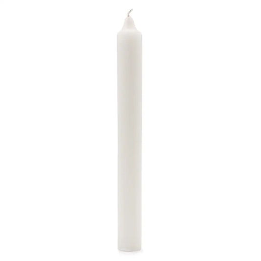 Velas a granel sólidas coloridas - branco rústico - 10 pacote 