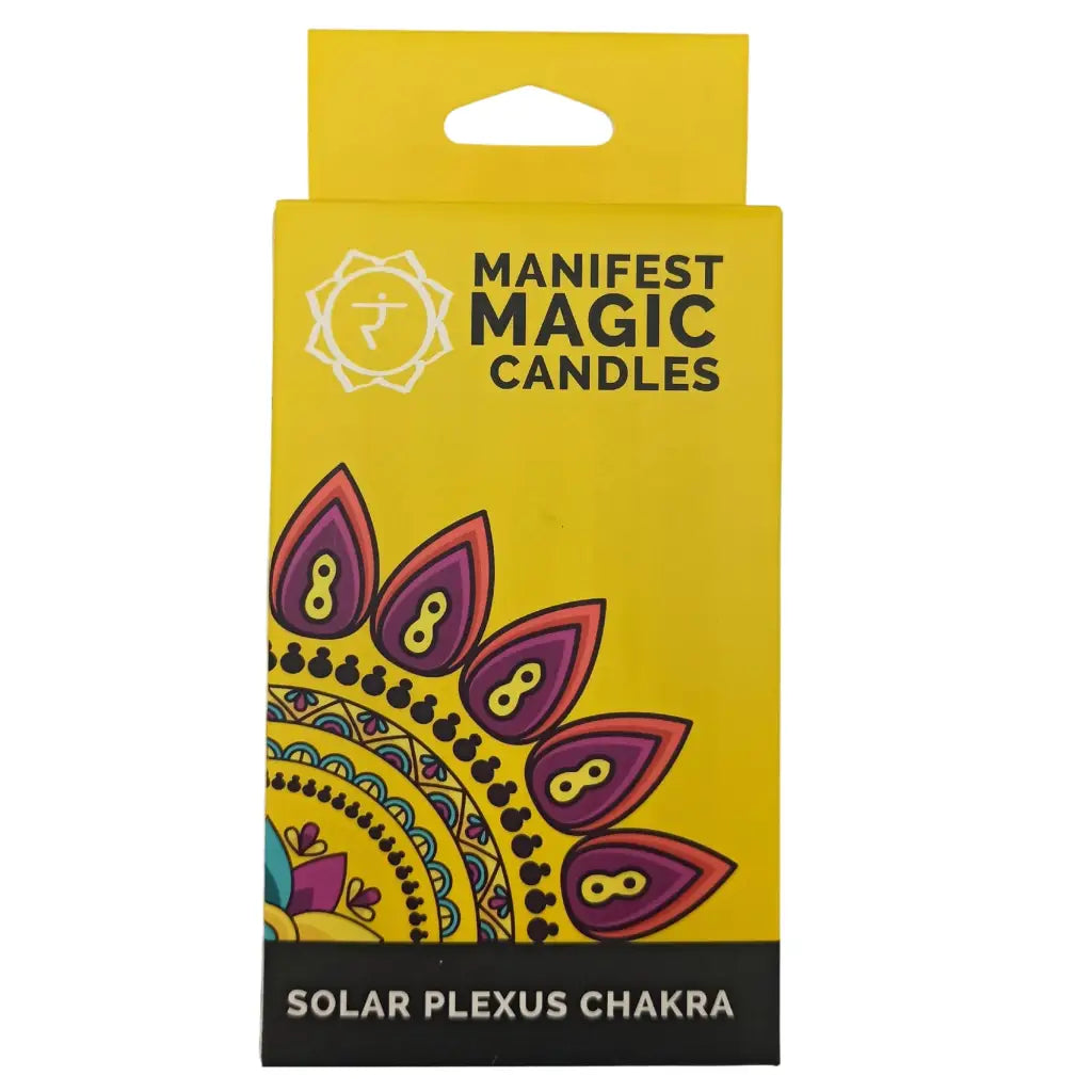 Velas Mágicas do Manifesto (embalagem com 12) - Amarelo - Chakra do Plexo Solar