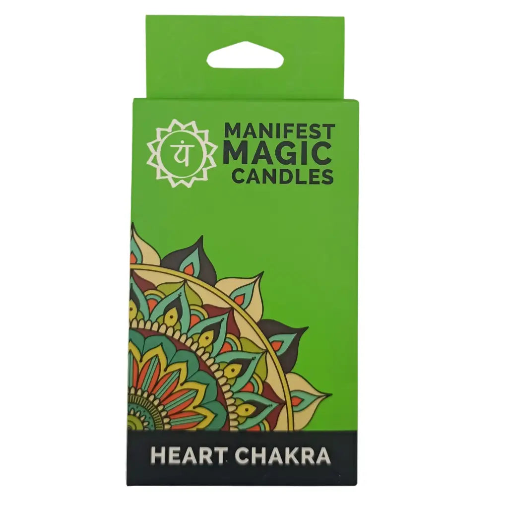 Velas Mágicas do Manifesto (pacote de 12) - Verde - Chakra do Coração